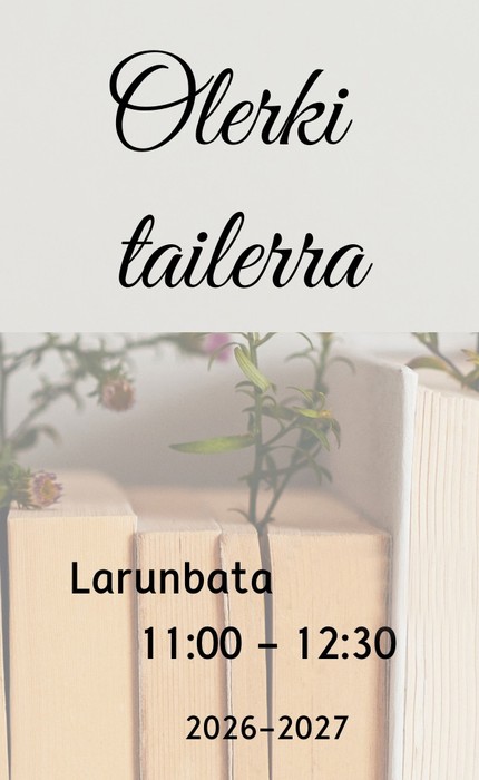 Pertsona helduentzako olerki tailerra