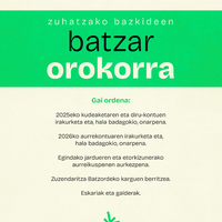Zuhatzako bazkideen batzar orokorra