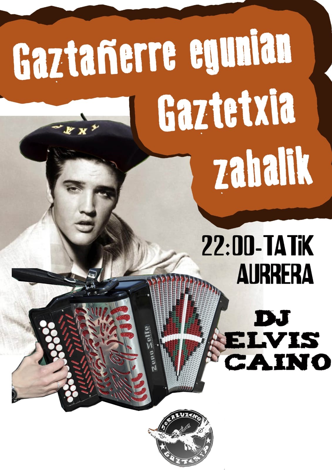 Elvis Cainok jarriko du musika Gaztetxean  
