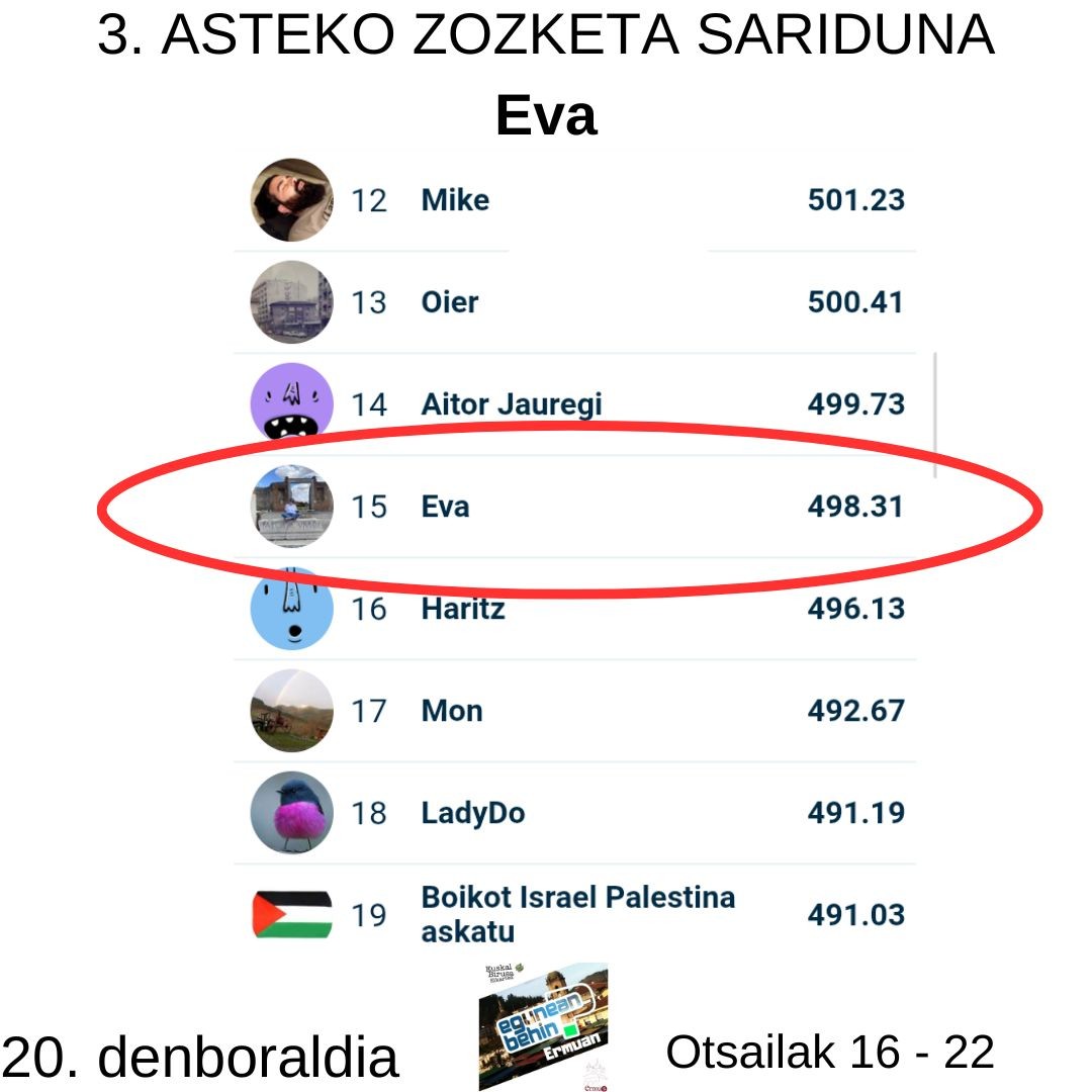 Egunean Behin (20) Ermuan: 3. astea