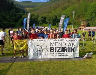 Basalgo zentral eolikoaren proiektuaren kontrako batzarra, gaur