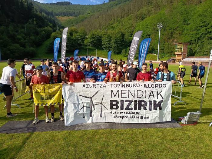 Basalgo zentral eolikoaren proiektuaren kontrako batzarra, gaur