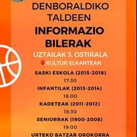 Debasket Saskibaloi Kluba: informazio bilerak eta urteko batzar orokorra