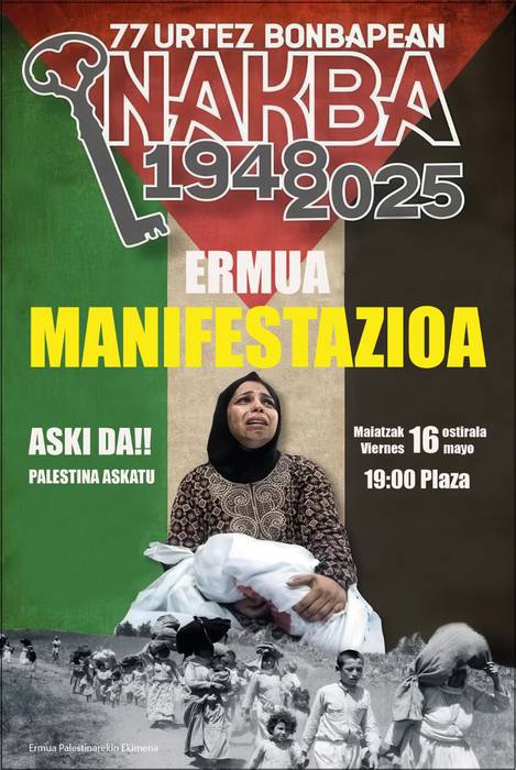 Nakba Egunaren biharamuneko manifestazioa