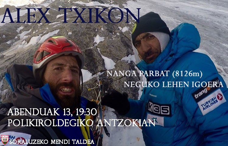 Alex Txikonen hitzaldia, Nanga Parbateko esperientziaz