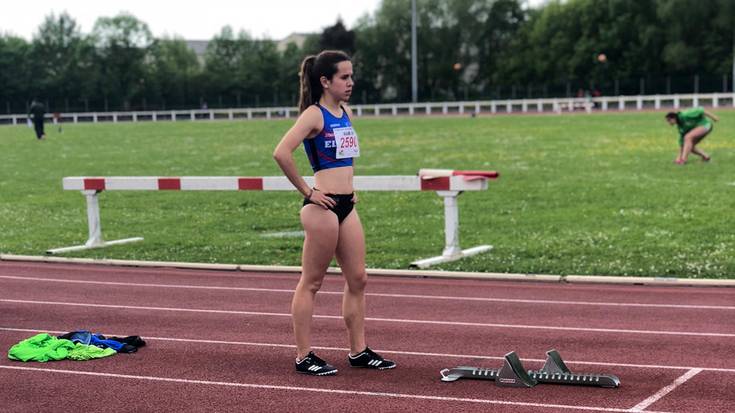 Martin Hernandez eta Nerea Sasiain atletak Euskadiko txapeldun, 400 metrotako lasterketan