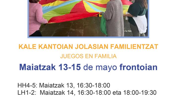 Eusfera: kale kantoian jolasian familientzat