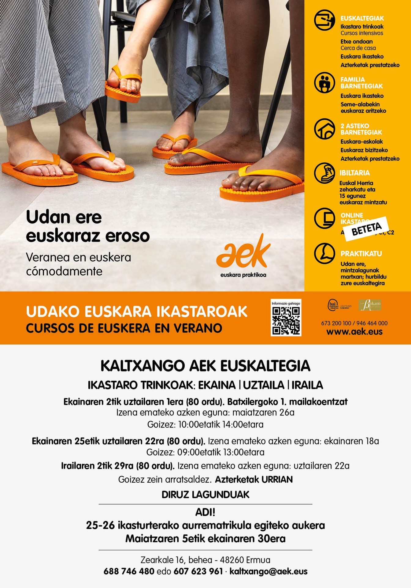 Udan ere euskaraz eroso