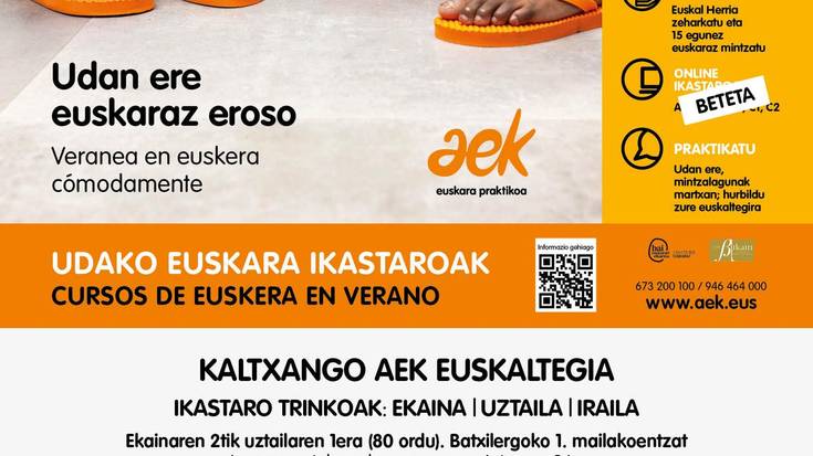 Udan ere euskaraz eroso
