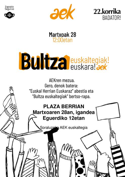 'Bultza euskaltegia' ekitaldia