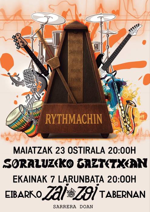 Kontzertua Gaztetxean: ‘Rythmachine’