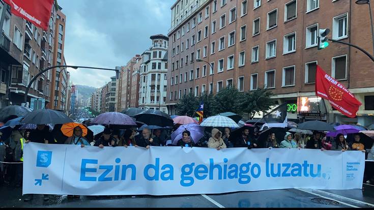 Milaka herritarrek presoei "espetxe-legedi arrunta" aplikatzeko eskatu dute Bilbon
