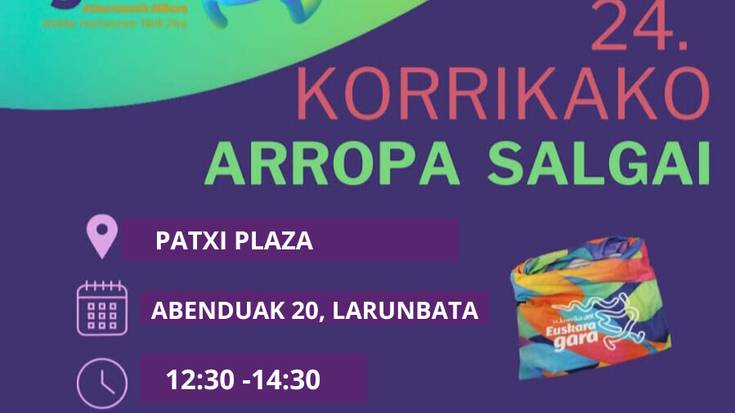 24. Korrikako arropa postua