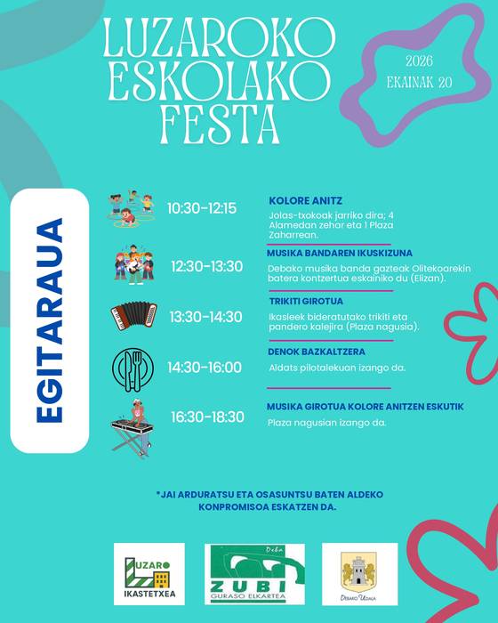 Luzaro eskolako festa