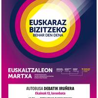 Euskaltzaleon Martxara joateko autobusa