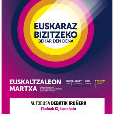 Euskaltzaleon Martxara joateko autobusa