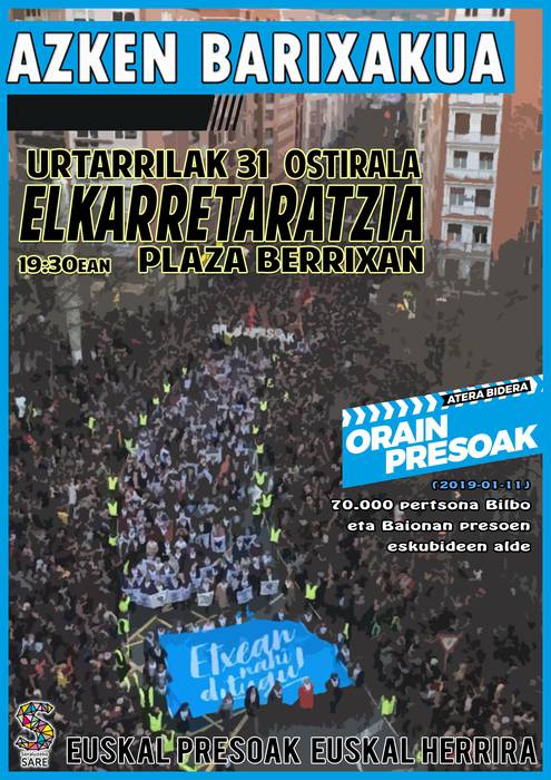 Elkarretaratzea: presoen eskubideen alde