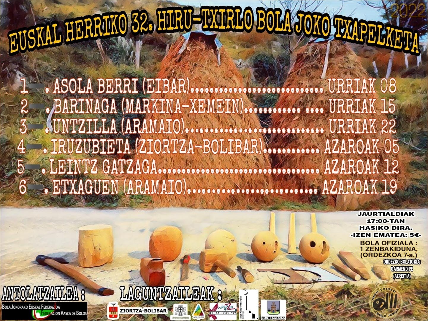 Euskal herriko txapelketa hasten da.