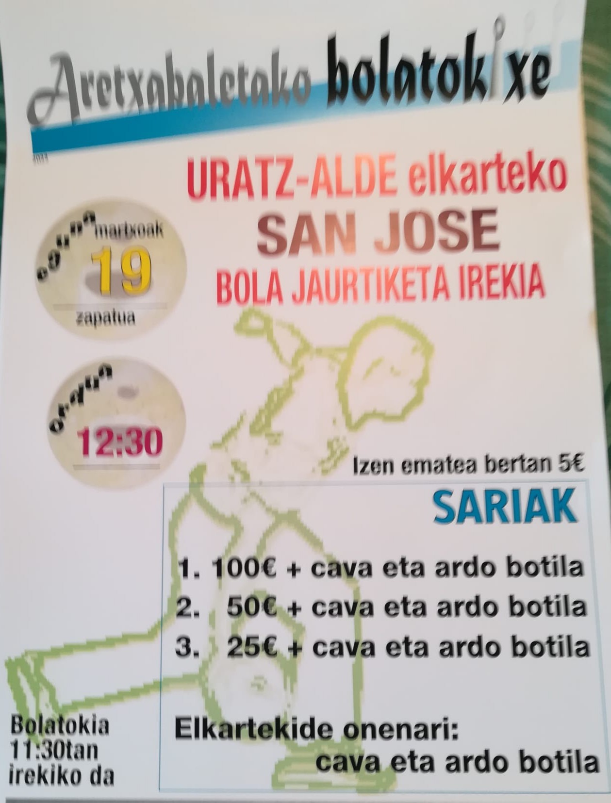 Bola Jaurtiketa irekia Aretxabaletan