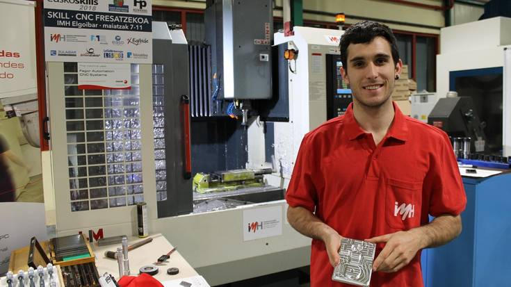 IMHko ikasle Jon Peñak irabazi du CNC Presatze proba EuskoSkills txapelketan