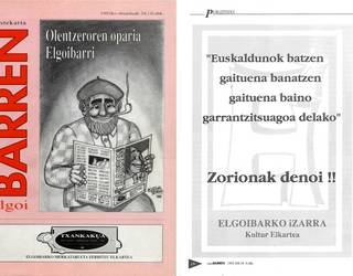 Agur, 'Barren'; ongi etorri, 'Barrena'