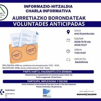 Hitzaldia: 'Aurretiazko borondateak'
