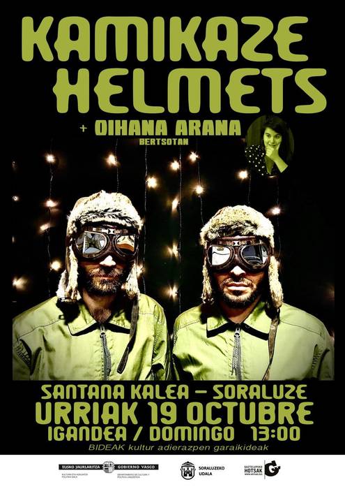 Kontzertua: Kamikaze Helmets (+ Oihana Arana bertsolaria)