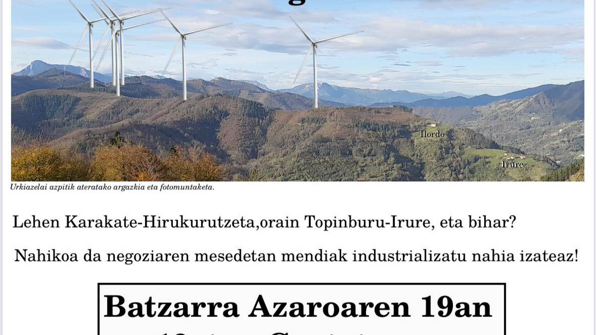 Basalgo zentral eolikoari buruzko batzarra
