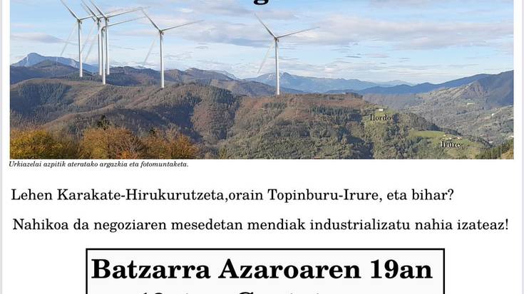 Basalgo zentral eolikoari buruzko batzarra