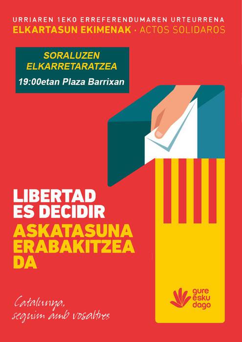 Elkarretaratzea: "Askatasuna erabakitzea da"