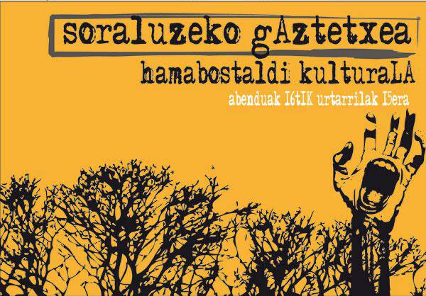 Hankahutsik poesia errezitaldia Gaztetxeko Hamabostaldian