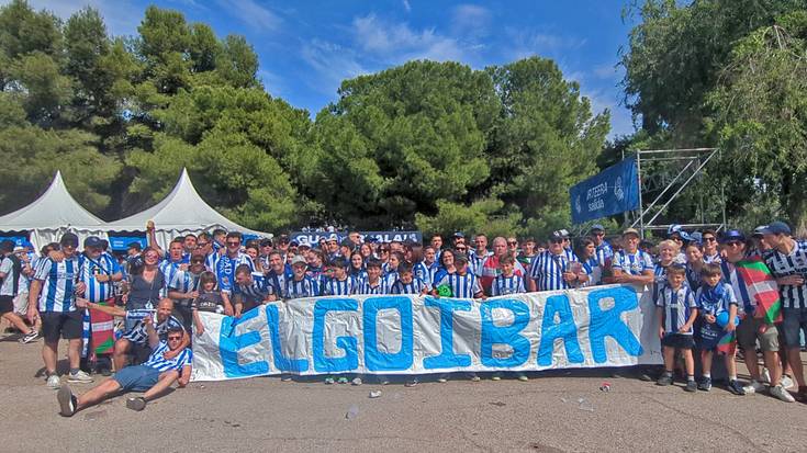 Elgoibarko zaleen irudiak Sevillatik