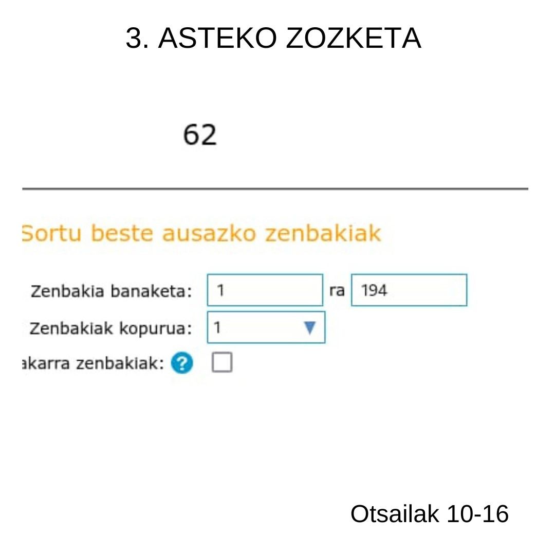 Egunean Behin (17) Ermuan: 3. astea