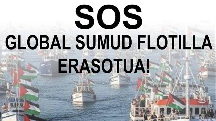 Gazarako ontzidiaren erasoa salatzeko manifestazioa