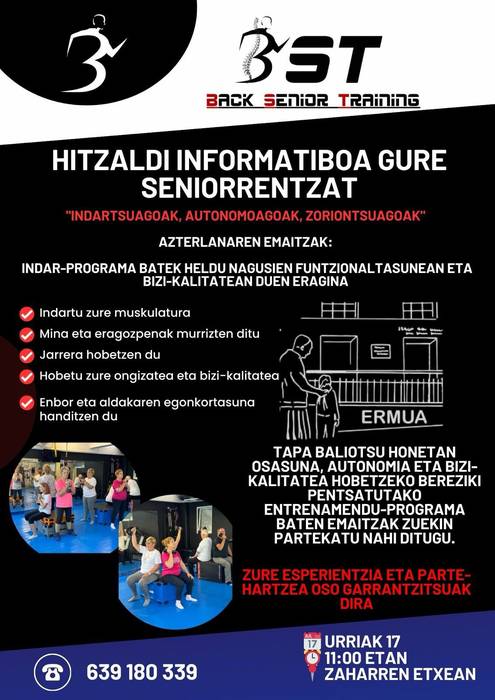 "Indartsuagoak, Autonomoagoak, Zoriontsuagoak" adinekoentzako hitzaldia