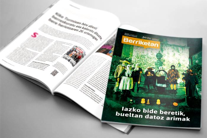 Urriko 'Berriketan' aldizkariaren edizio digitala irakurgai
