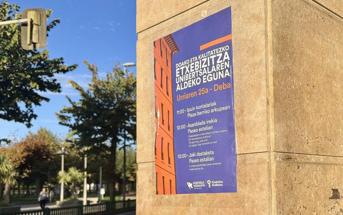 Etxebizitza Sindikatuak doako eta kalitatezko etxebizitza unibertsalaren aldeko eguna antolatu du larunbaterako
