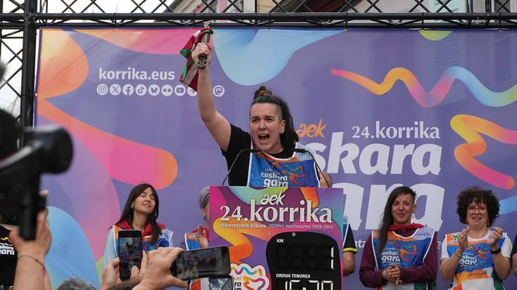 Jarraitu 24. Korrikaren amaiera Bilbon