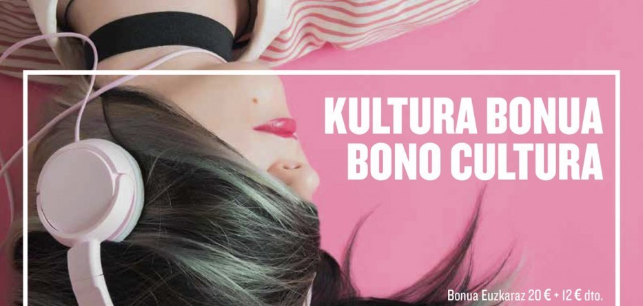 Kultura bonuak: 20 euro ordaindu eta 12 gehiago gastatu