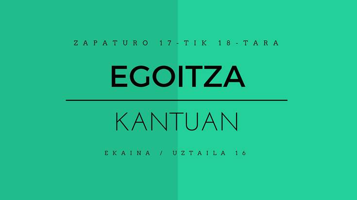 “Egoitza kantuan” proiektua abian