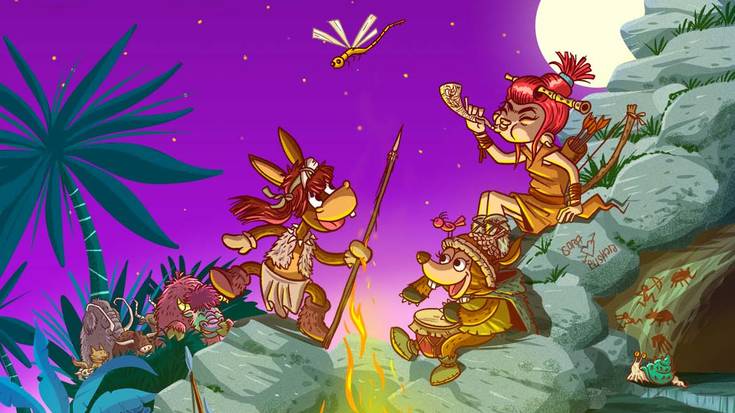 "Bisonte-Mastodontearen bila" haur-ikuskizuna