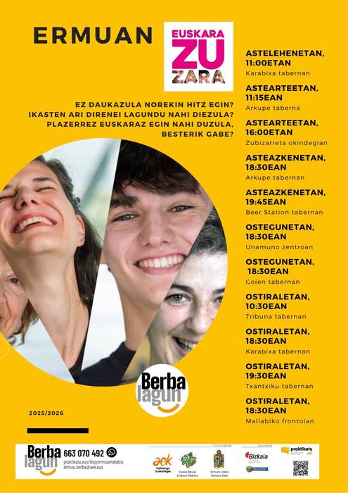 Berbalagun egitasmoak gora egingo du