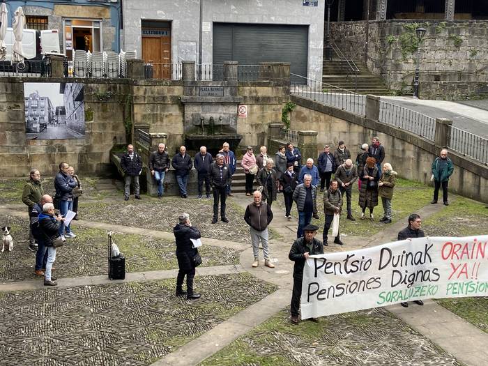 1.080 euroko gutxieneko pentsioen aldeko manifestazioa, bihar