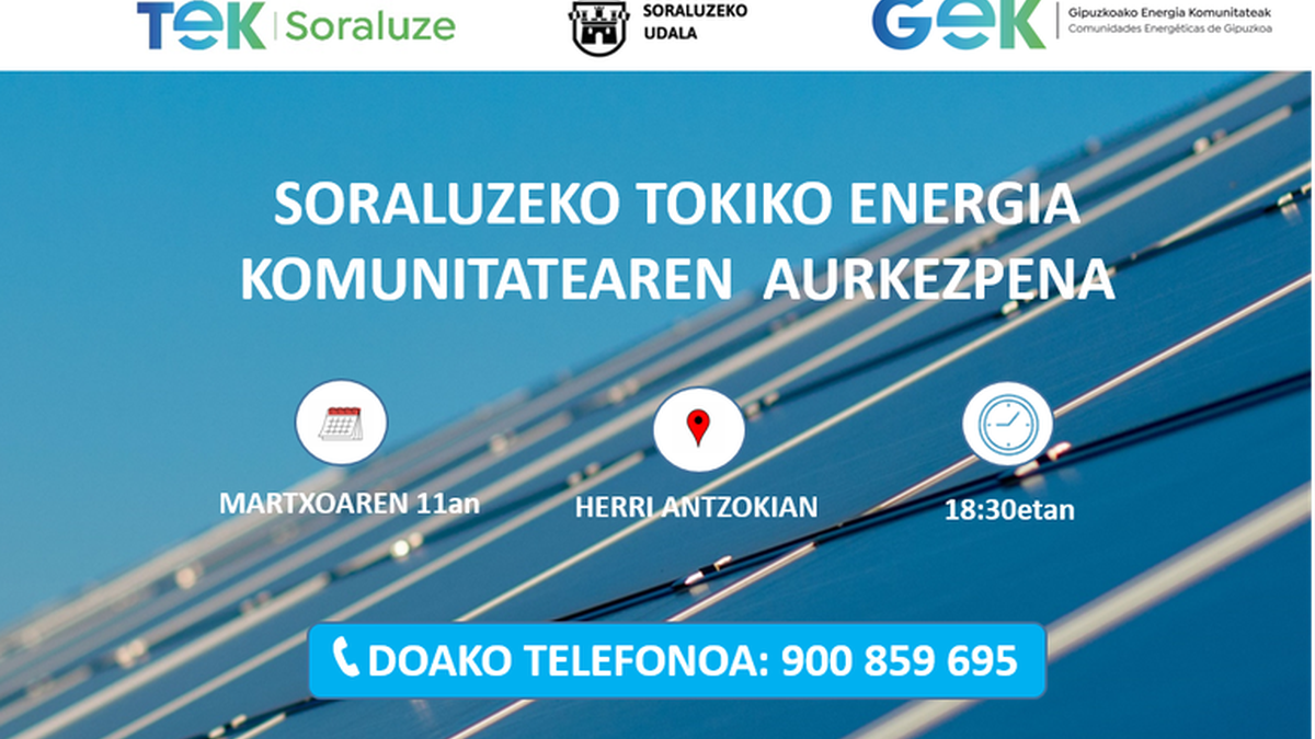 Tokiko Energia Komunitatearen aurkezpena