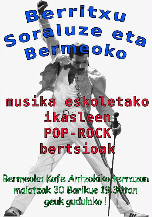 Bermeon POP ROCK kontzertuan ITXAROPENA konboak joko du