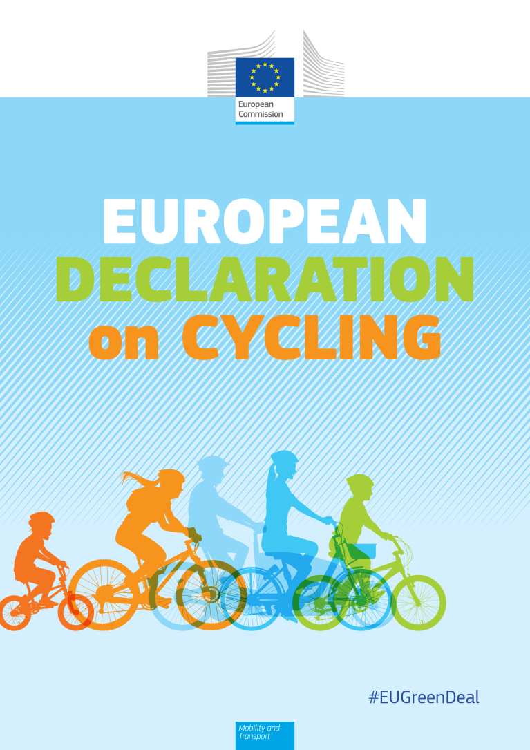 “European Declaration on Cycling” dokumentua eta Europako herrialdeen datuak eta ranking-a bidegorriei dagokionean