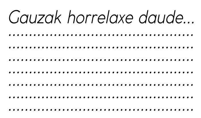 Teoria bat, praktika ugari