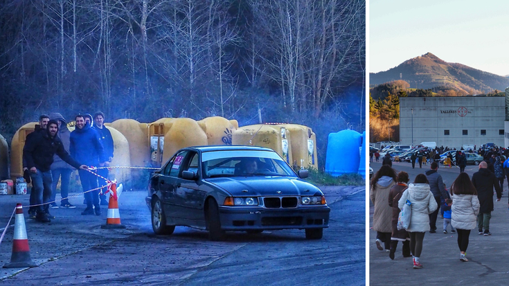 Autoen motorrek berotu zuten domekako goiz hotza