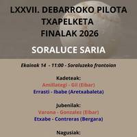 Debarroko pilota txapelketa (Finalak)