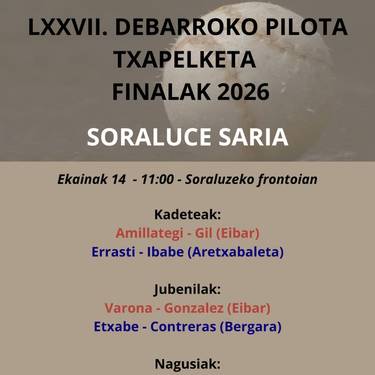 Debarroko pilota txapelketa (Finalak)